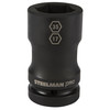 Steelman 1" Drive Budd Wheel 35mm 6-Point Hex and 17mm 4-Point Square Combo Impact Socket 79321